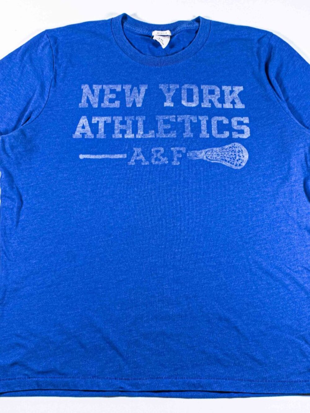 Abercrombie & Fitch New York Athletics Lacrosse T Shirt Mens XXL Muscle Y2K